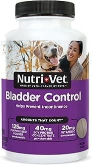 Nutri-Vet Bladder Control Supplement, Cranberry Supplement, Dog Products, Immune Support, Helps Dog Urinary Incontinence, Bladder Control Pills, Urinary Tract Health, Puppy Support, 90 Tablets