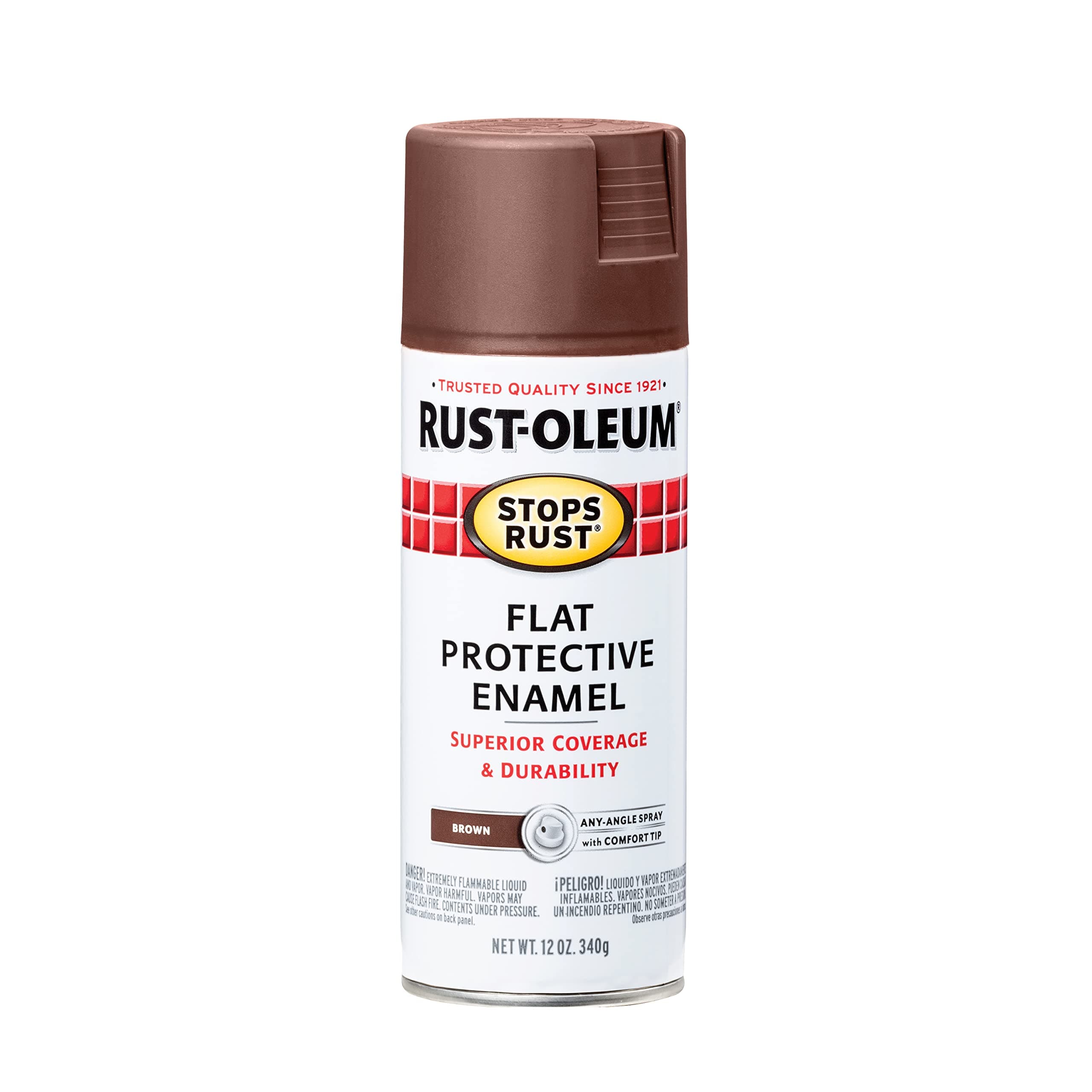 Rust-Oleum Stops Rust Spray Paint, Flat Brown, 12-Ounce by Rust-Oleum