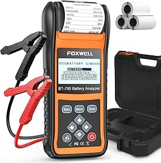 Upgraded from BT705, 2026 FOXWELL BT780 24V 12V Car Battery Tester with Printer, Professional Battery Load Analyzer, 100-2000CCA Automotive Cranking Charging System Checker for Pro Technician & Shop
