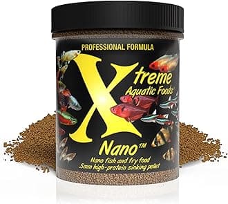 Xtreme Nano 0.5mm Sinking Pellets – High-Protein Fish Food for Nano & Community Fish, Krill-Based Formula for Color, Immune Support, and Vitality – Complete Nutrition for Small Aquarium Species (5oz)