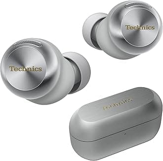Reference Class Hi-Fi Wireless Earbuds, Dolby Atmos with Head Tracking, Adaptive Noise Cancelling, 3 Device Multipoint, 10-hr Battery, Wireless Charging, Improved Fit - EAH-AZ100-S (Silver)