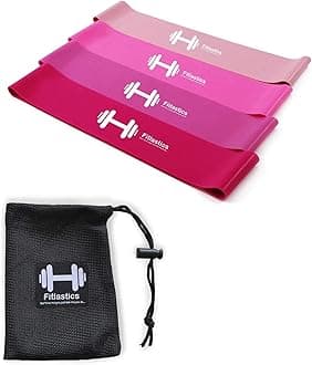 Resistance Loop Bands Set for Squats, Stretching, Strength Training Exercises, HIPS & Glutes Heavy Workouts for Men & Women
