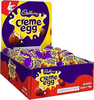 Cadbury Milk Chocolate Creme Eggs, Bulk Pack, Perfect for Easter Egg Hunts, 40 g (Pack of 48)