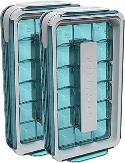 POP 2.0 2024: Make And Serve Ice Without Ever Touching The Ice | The Sanitary Silicone Ice Cube Tray for Freezer | Patented Ice Trays for Freezer | This Ice Cube Maker Makes 18 Cubes