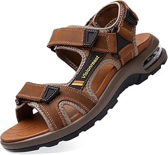 visionreast Mens Athletic Sandals Open Toe Hiking Outdoor Non-slip Sandals Air Cushion Sport Casual Beach Sandals