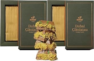 Dubai Chocolate 7oz Kunafa Pistachio Rich Milk Chocolate 200 Gram, Individually Wrapped Fresh, Premium Pistachio - Gift box for birthday - congratulations - Christmas Amazing Pack (Pack of 2)
