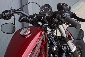 Custom Motorcycle Handlebar, Black, Iron, for Harley Davidson Sportster Forty Eight 48 XL1200X Nightster Roadster Iron Custom R 1" 25mm