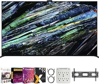 Sony XR65A95L BRAVIA XR A95L 65 inch QD-OLED 4K HDR Smart TV with Google TV (2023) Bundle with Premiere Movies Streaming + 37-100 Inch TV Wall Mount + 6-Outlet Surge Adapter + 2X 6FT 4K HDMI 2.0 Cable