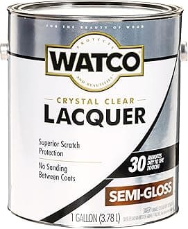Watco 63131 Lacquer Clear Wood Finish, Gallon, Semi-Gloss Clear