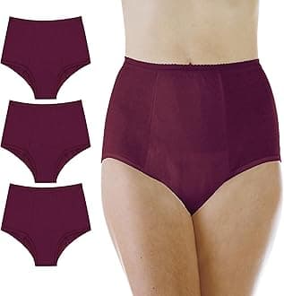 Wearever Women's Maximum Absorbency Incontinence Panties for Bladder Control - Washable, Reusable, Leak Proof Underwear for Women 600 ml - (Pack of 3) (Plum) (3X) (Fits Hip: 49-51)