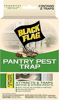 Black Flag Pantry Pest Trap 2 Count, Insect Traps, Safe For Use In Kitchens And Pantries