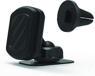 ScoscheMAGDV-XTSP1 MagicMount Magnetic Dashboard Phone Mount and Vent Mount for Car, 360° Adjustable Magnet Head, Universal Cell Phone Holder, Compatible with iPhone, Samsung, and All Devices