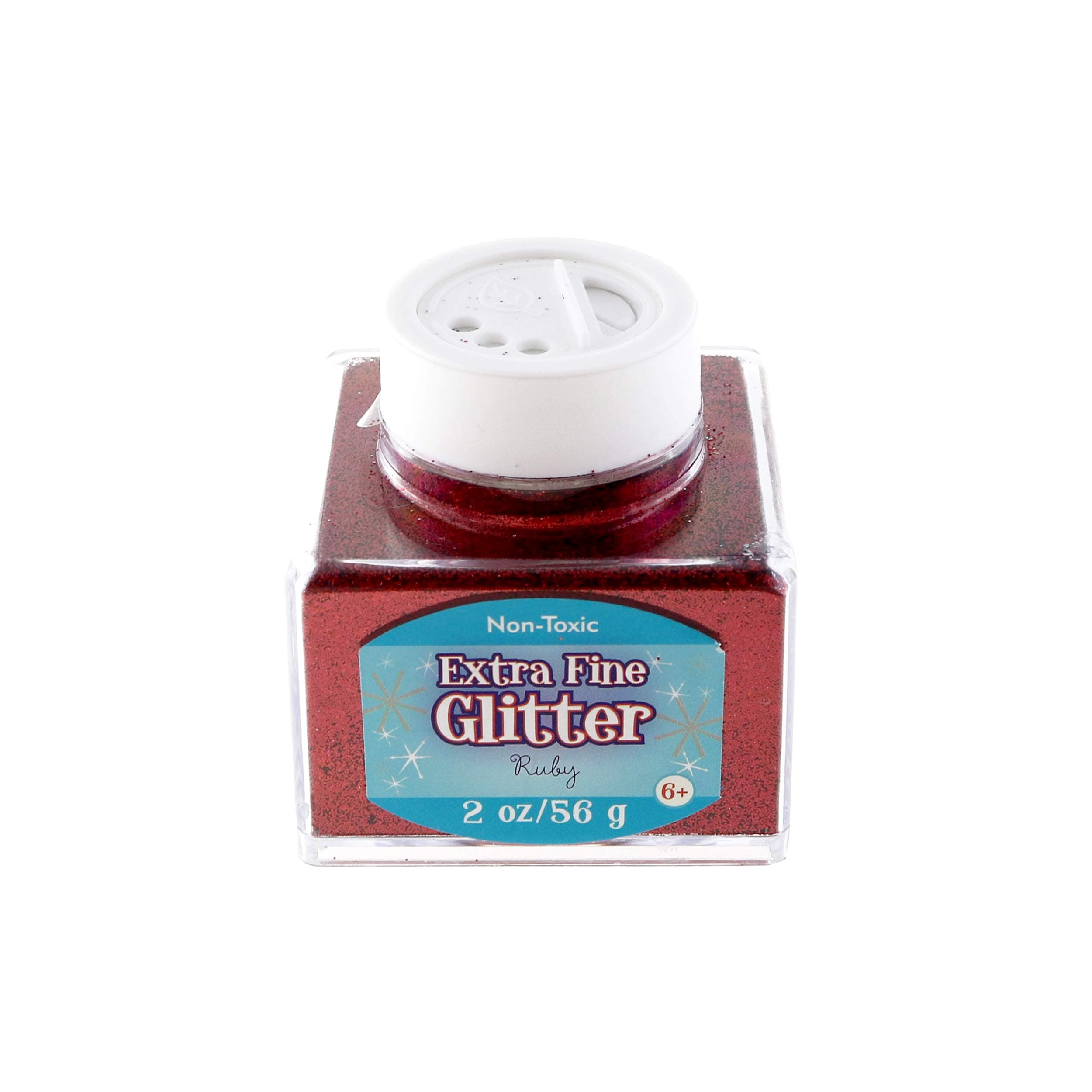 Extra Fine Glitter 2oz, Ruby