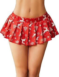 Avidlove Women Sexy Role Play Pleated Mini Skirt Ruffle Lingerie for Schoolgirl