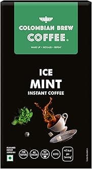 Colombian Brew Ice Mint Instant Coffee Powder, No Sugar, 40g