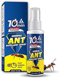 Ant Repellent Spray 100ml for Home & Kitchen | Herbal Organic Indoor Outdoor | Pet Safe, Safe for Dogs | Eco Friendly Remover for Home, Plants | 10 Minutes Formula| Repellent Spray