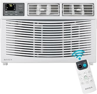 8000 BTU Air Conditioner Window Unit, 3-in-1 Window AC Unit Cooler, Dehumidifier & Fan with Timer, Remote Control & Installation Kit, Cooling Rooms up to 350 Sq. Ft, 115V/60Hz