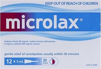 Microlax Enema Tubes 5ml 12 Pack