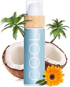 Cocosolis Cool After Sun Oil Organic Oil For Gentle Regeneration After Sunbathing And Solarium, Moisturises, Revitalises And Soothes The Skin, Mint Fragrance, Nourishing Oil For Massage (110)