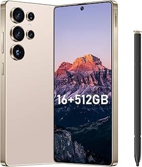 I25 Ultra Flagship Killer Smartphone - Snapdragon 8 Gen 3, 16GB+512GB, Massive 6.99" FHD+ Display, 108MP+68MP Pro Cam, 7000mAh 2-Day Battery, Android 14, Includes Stylus Pen (Desert Titanium)