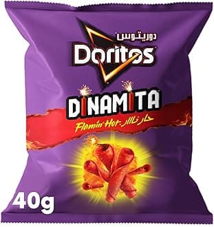 Doritos Dinamita Flamin' Hot Flavored Tortilla Chips, 40 g