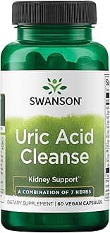 Uric Acid Cleanse - Natural Supplement Promoting Kidney Support - Features a Powerful Combination of 7 Herbs - (60 Veggie Capsules)