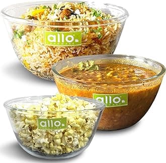 - Food Safe Borosilicate Glass Mixing & Serving Bowls for Kitchen, Oven & Microwave Safe Bowls, Dishwasher and Freezer Safe Bowls, Set of 3 1000ML, 1600ML, 2100ML, Transparent