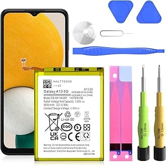 SHENMZ 5800mAh Replacement Battery for Galaxy A13 5G (New) - Compatible with SM-A136U/U1/W Models - Includes Repair Tools