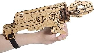 Suerte 3D Wooden Assembled Robotic Arm Mechanical Engineering Kit Cyborg Hand Wooden Building Kits DIY Kits for Adults Men Easter Gifts for Boys Robotic Arm Gift