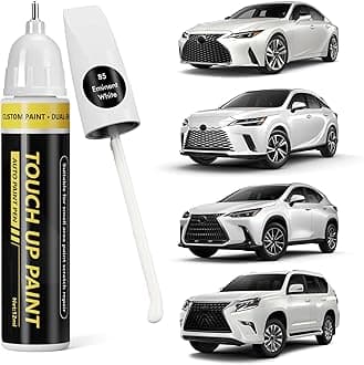 (Eminent White (85) Car Touch Up Paint for Lexus,Car Paint Scratch Repair Kit,2 in 1 Premium Scratch Remover Pen with Exact Color-Matched