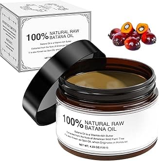 Batana Oil for Hair Growth - Dr Sebi 100% Raw & Organic Batana Oil - Cold-Pressed & Pure Unrefined Batana Hair Mask for Women & Men - Enhances Hair Thickness, Prevents Loss, Eliminates Split Ends