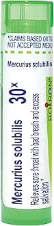 Boiron Mercurius Solubilis 30X for Sore Throat with Bad Breath & Excess Salivation - 80 Pellets