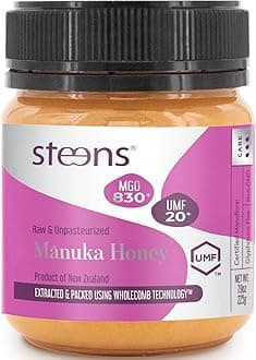 Manuka Honey - MGO 830+ - Pure & Raw 100% Certified UMF 20+ Manuka Honey - Bottled and Sealed in New Zealand - 7.9 oz - New Version