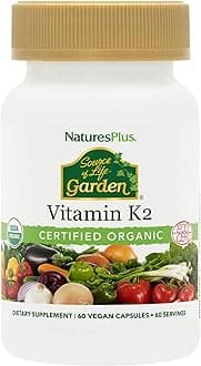 Nature's Plus Sol Garden Vit K2 120 mcg V Capsules, 60 Count