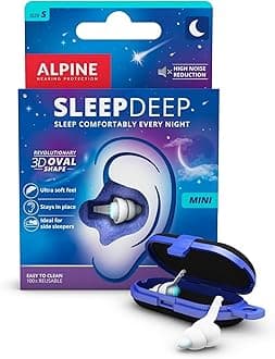 SleepDeep Soft Gel Ear Plugs for Sleeping - Revolutionary 3D Gel for and Cushioning - Soft for Side Sleepers - Reduce Snoring Noise (S)