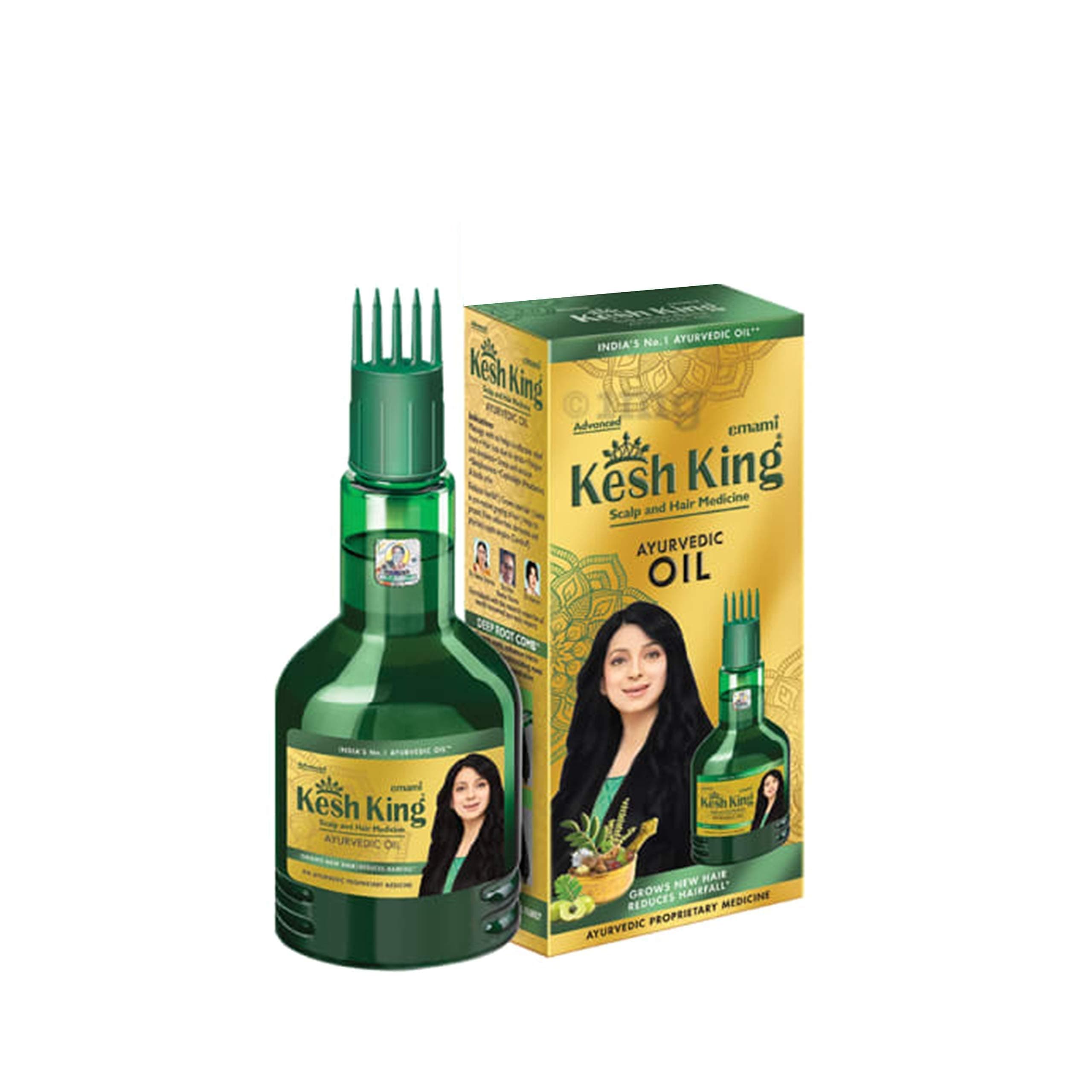 Ayurvedic Hair Oil | Herbal Oil with Bhringraj & Amla | Enhance Hair Growth | Reduce Hairfall | Nourishes Scalp | Provides Long & Thick Hair | 10.14 Fl Oz/300ml