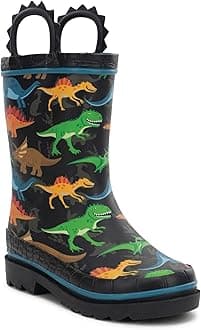 Western Chief Rain Boots with Pull on Handles for Toddlers and Kids - Premium Waterproof Boots for Boys and Girls