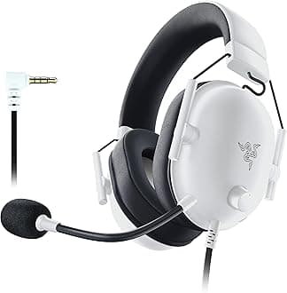 – BlackShark V2 X - Multi-Platform Wired Esports Headset (Triforce 50 mm Drivers, Advanced Passive Noise Cancellation, 7.1 Surround Sound, Hyperclear Cardioid Mic) White