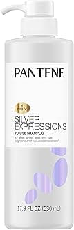 Silver Expressions, Purple Shampoo and Hair Toner, Pro-V for Grey and Color Treated Hair, Lotus Flowers, 17.9 Fl Oz
