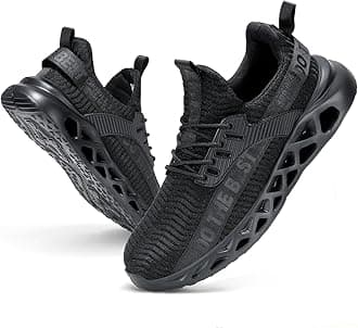 Furuian Steel Toe Sneakers for Men Women Lightweight Safety Shoes Comfortable Puncture Proof Slip On Indestructible Work Shoes