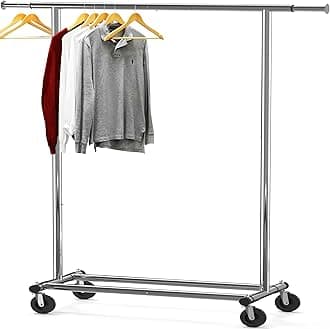 Simple Houseware Heavy Duty Clothing Garment Rack, Chrome