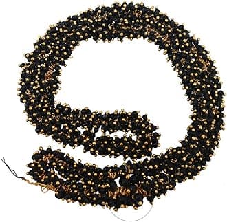 EmbroideryMaterial 3MM Black Loreal Charm Pearls Small Beads for Jewellery Making, Embroidery Work, Bracelet, Craft, Bag, DIY (1300 Pieces)