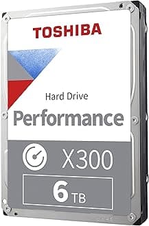 X300 6TB Performance & Gaming 3.5-Inch Internal Hard Drive – CMR SATA 6 GB/s 7200 RPM 512 MB Cache - HDWR760XZSTA