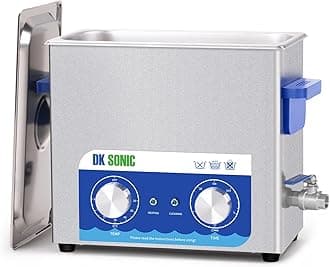 Ultrasonic Cleaner,6L 180W Sonic Cleaner with Heater&Mechanical Timer,Ultrasonic Carburetor Cleaner for Cleaning Gun,Engine,Carburetors,Chains(Include Basket)