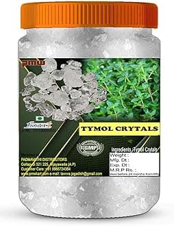 Pmw - Pure Thymol Crystals - Ajwain Ki Phool - Joni Guti - Yamani - Ajamo - Vamu Puvvu - 500 Grams - Loose Packed - 100 Percent
