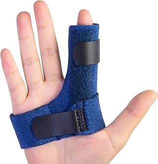 Sumifun Finger Brace, Trigger Finger Splint for Index Middle Ring Pinky Finger Arthritis Pain, Tendon Injury, Broken Mallet Finger Stabilizer Supports for Dislocated Knuckle Immobilizer Wrap for