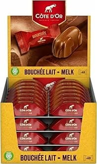 Cote Dor Milk Bouchee T48 filled with creamy Praline, Chocolate gift for any chocolate lover | Comes with SAMASIA Bookmark