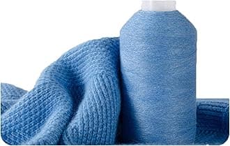 100% Cashmere Yarn, 100g Mongolian Luxuriously Soft Pure Cashmere Hand Knitting Cone Yarn for Knitting Crocheting (Blue)