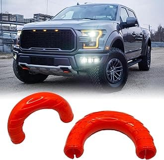 Tow Hooks Covers RED Fit for Ford F150 2004-2024 Toyota Tundra Accessories 2017-2021 Bronco Base/Big Bend/Outer Banks 2021-2024