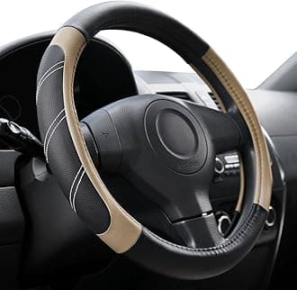 Elantrip Steering Wheel Cover SWC003 M White SWC003-BE
